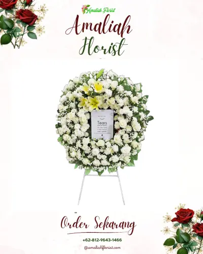 Krans Bunga Duka Cita di Dorari Isa